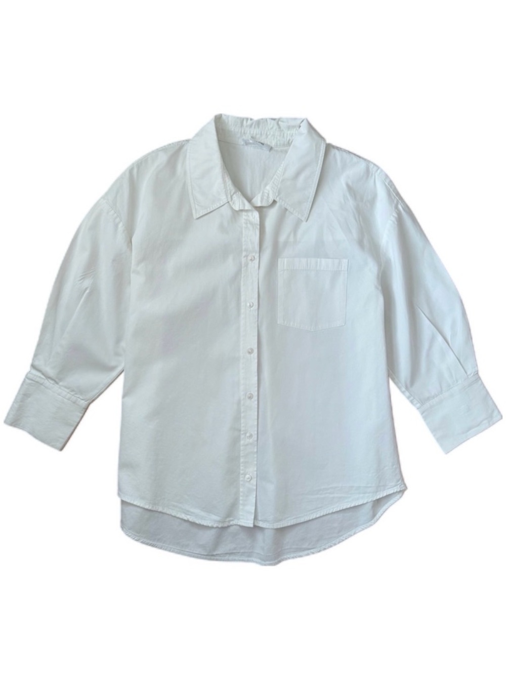 Anine Bing Oversized White Button-Up Shirt